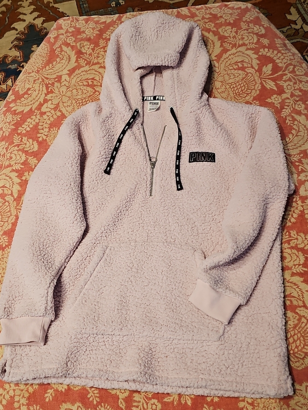 Victoria's Secret PINK Light Pink Sherpa Hoodie